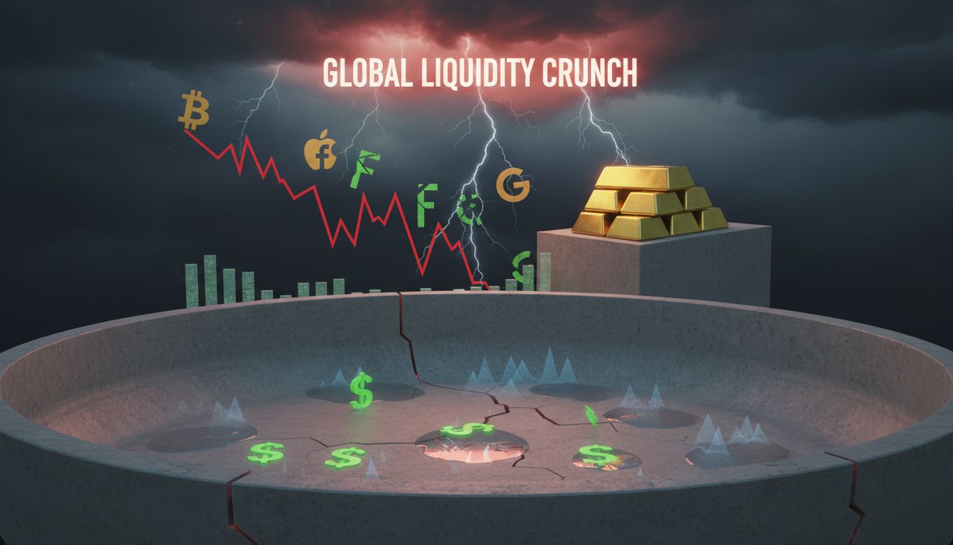2,500억 달러 증발… 비트코인 급락, ‘공포’ 아닌 ‘달러 가뭄’ 탓
