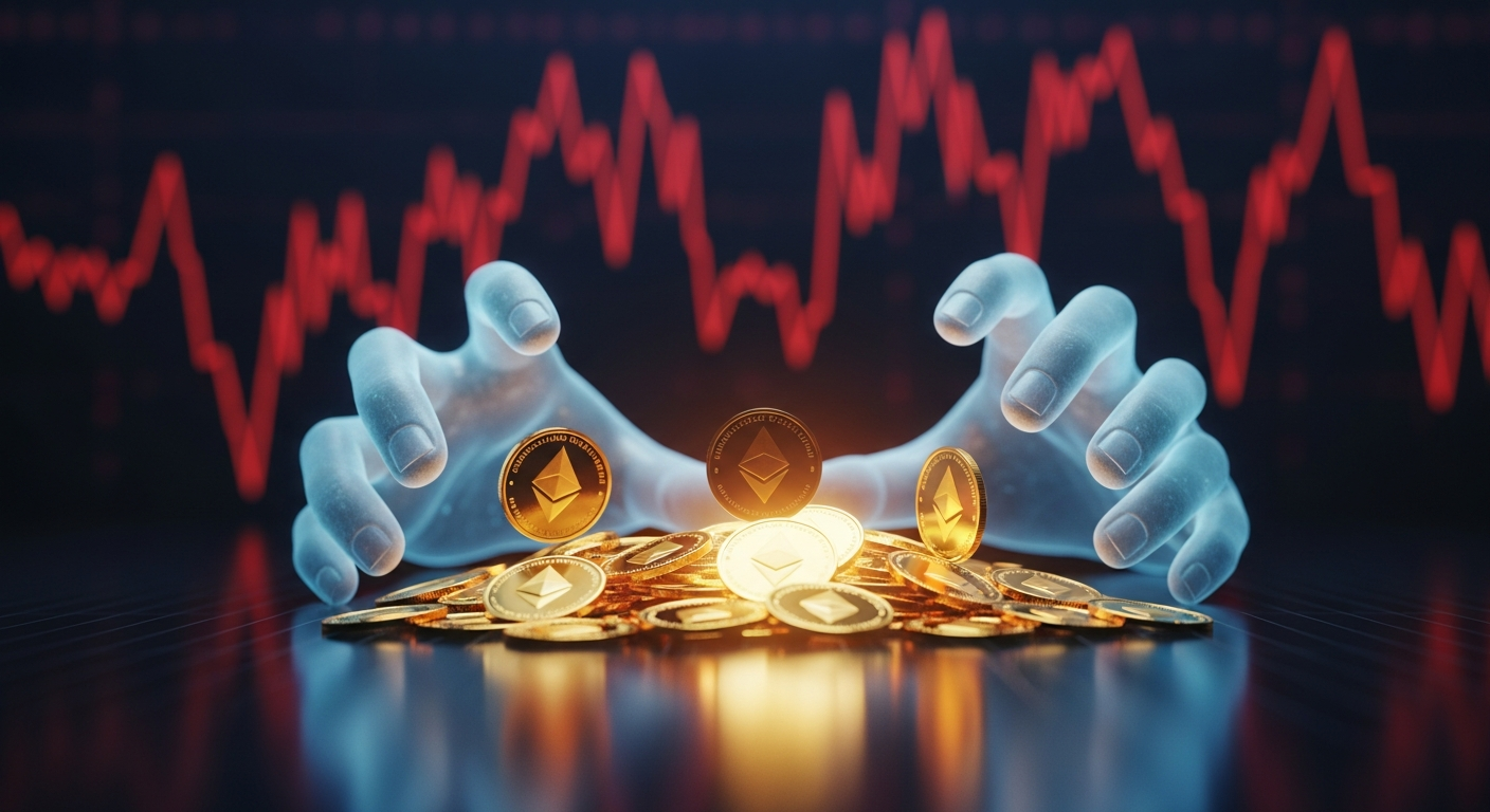 26억달러 ‘저가 줍기’… 이더리움 고래, 5일 새 130만 ETH 사들이며 사상 최대 축적