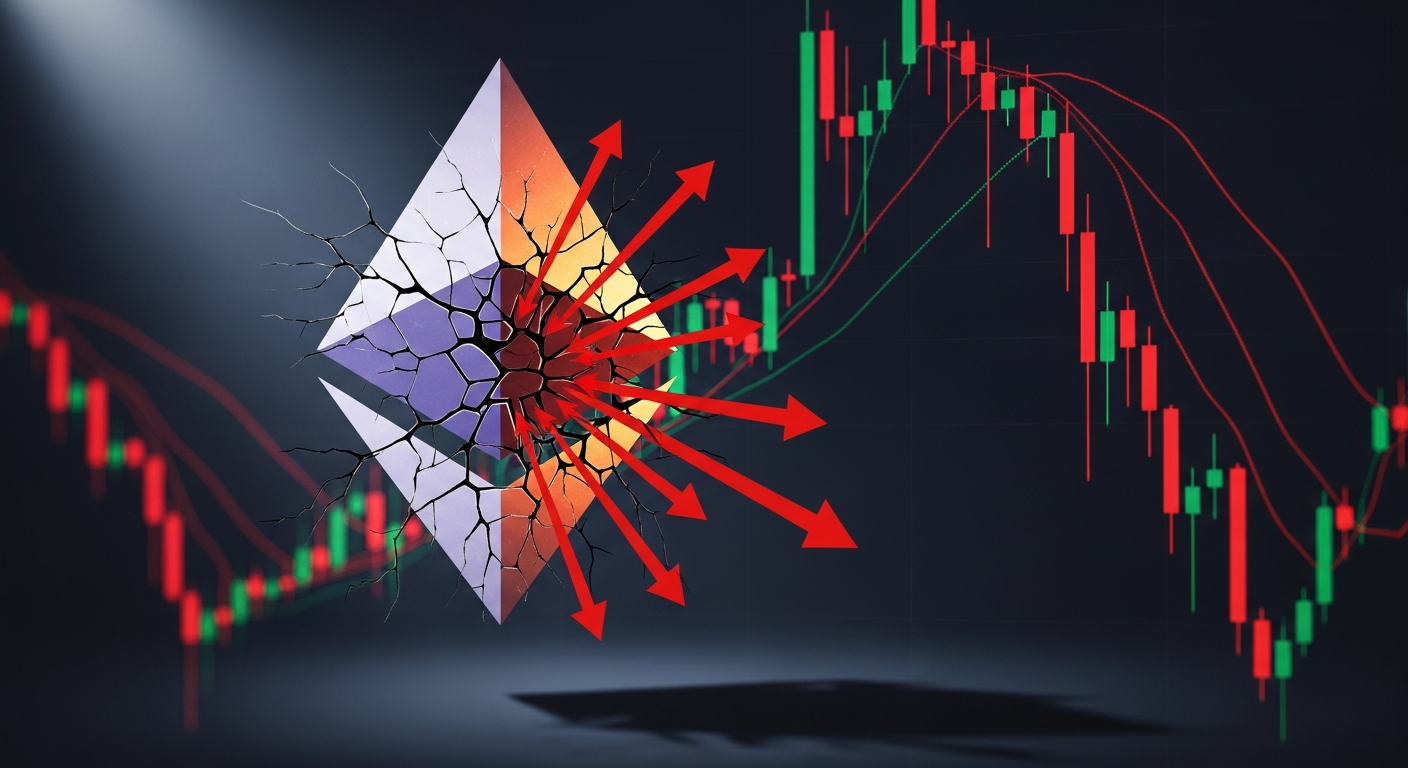 30% 급락… 이더리움, ‘1,400달러 붕괴’ 경고음 커졌다