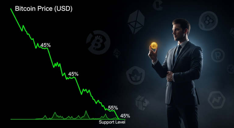 −45% 폭락한 비트코인… ‘가짜 낙관론’ 끝, 암호화폐 구조조정 본격화