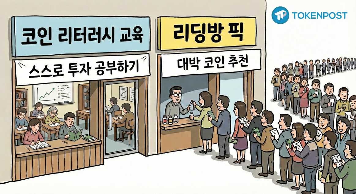 [토큰만평] ‘리딩방’ 앞 긴 줄… 탐욕이 빚은 ‘독이 든 성배’