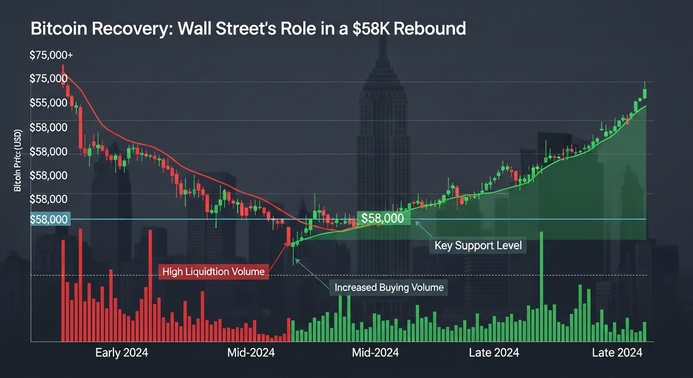 26억 달러 청산 후 반등…비트코인, ‘5.8만 달러’ 방어 나설까