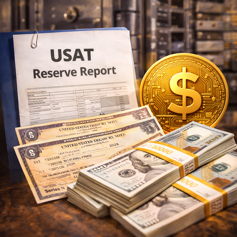 USAT 준비금 첫 공개…"전액 현금·미 국채 담보" 신뢰 논란 종결되나