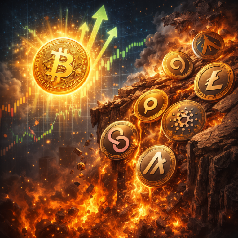 비트코인만 불장?…상위 알트코인 38%, 역대 최저가