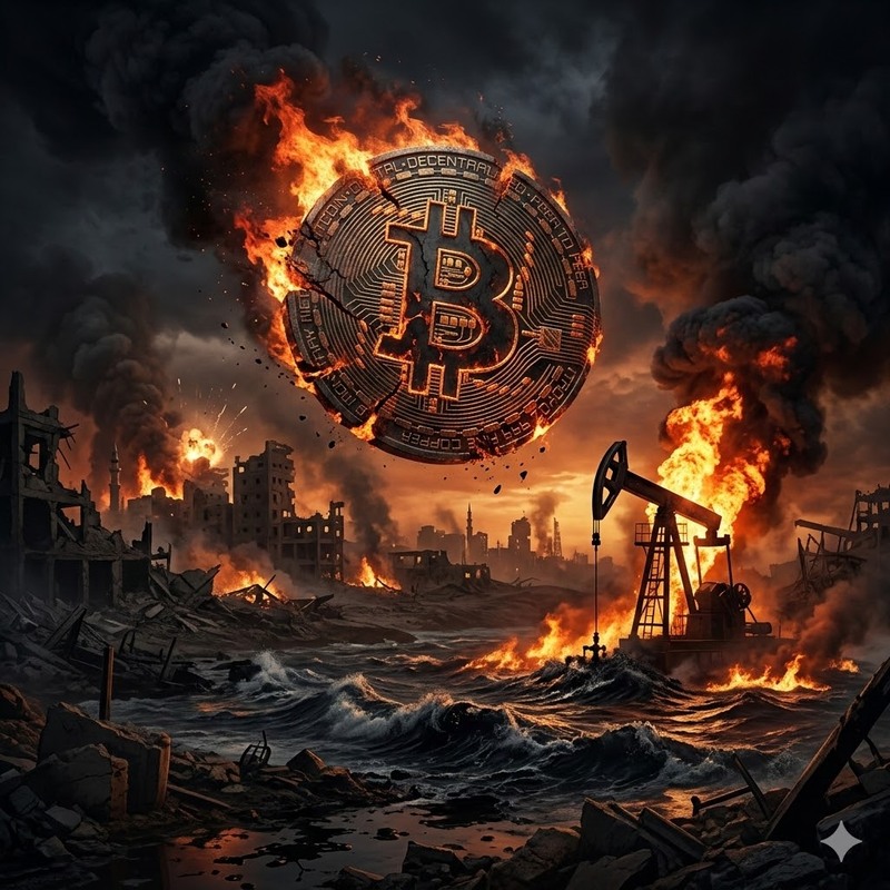 세계 석유 공급 20% 차단…비트코인, 유가 급등 공포 ‘버티기’