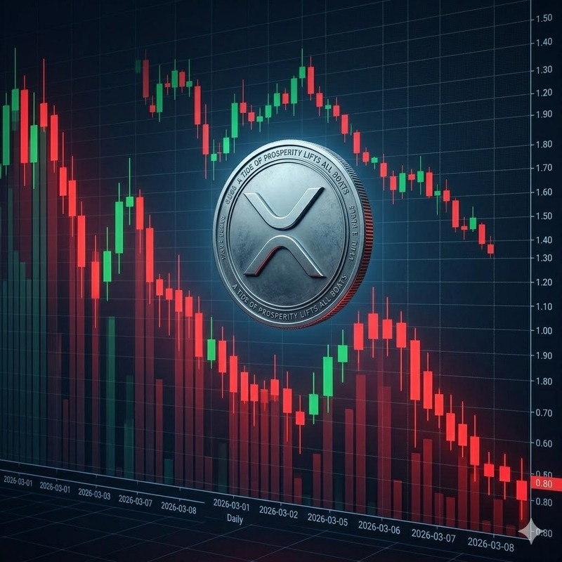 XRP, 513억 달러 증발…"투자자 80% 물렸다"