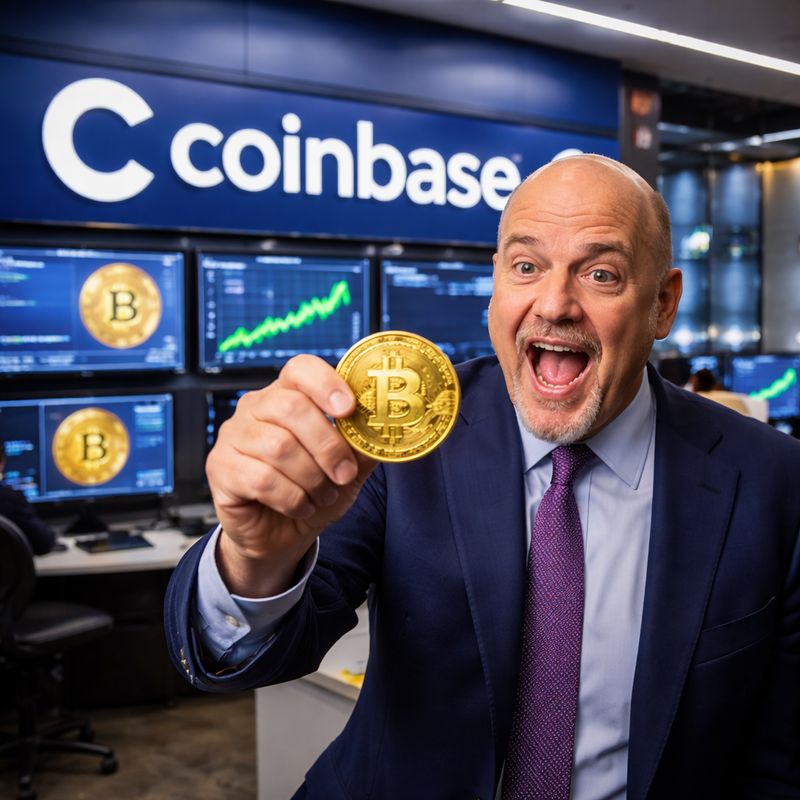 짐 크레이머, 코인베이스 매수 추천…"비트코인 ETF 열풍 최대 수혜주"