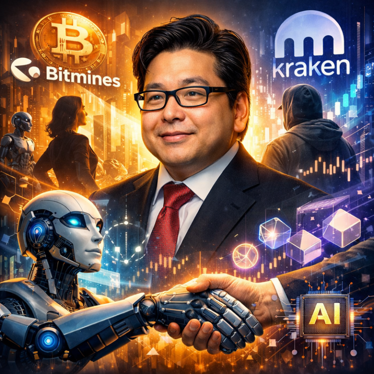 AI-Blockchain Mega Alliance Formed as BitMine, ARK, and Kraken Make Major Investment in Eightco