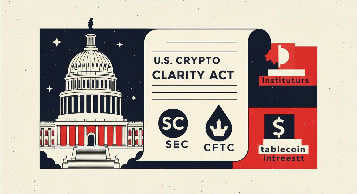 클래리티 법안, 워싱턴서 진전에도 연내 통과 가능성은 30%