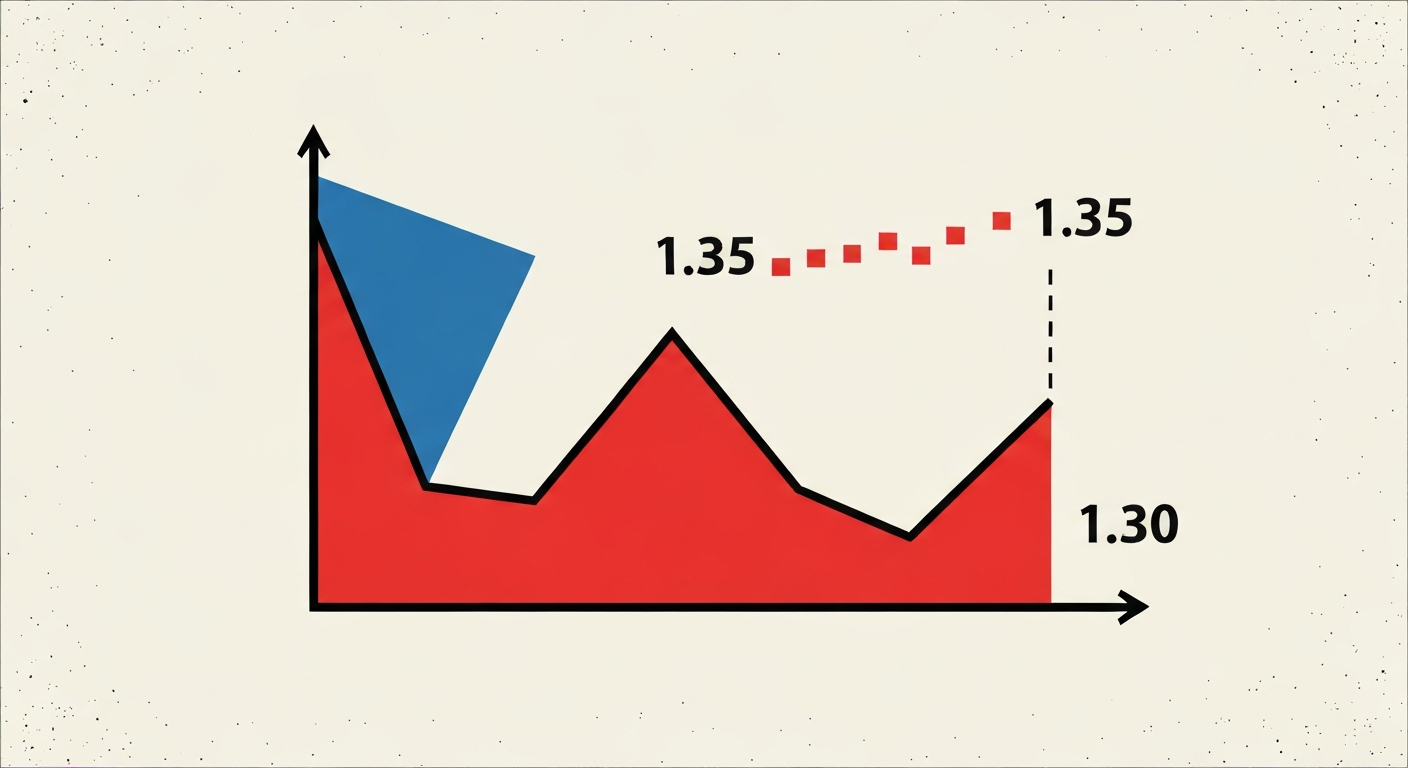 리플, 1.35달러 돌파 실패…유동성 악화에 변동성 경고