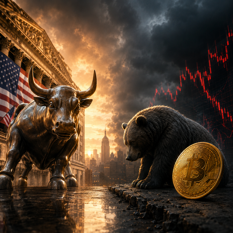 증시 비중은 사상 최고인데…비트코인(BTC), 32.9%까지 추락