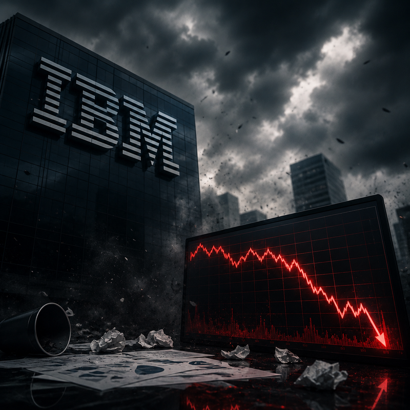IBM, 실적 경고 후 25% 추락…AI 시대에 밀려나나?
