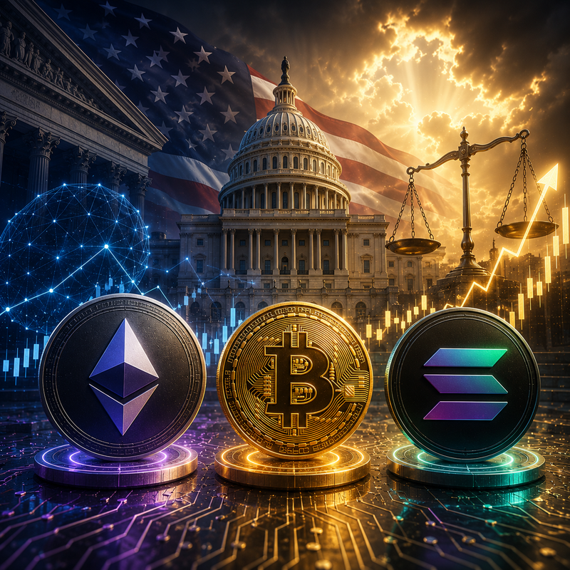 美 암호화폐 법안, 이더리움(ETH)·솔라나(SOL) 방향 가른다…4주 뒤 운명은?
