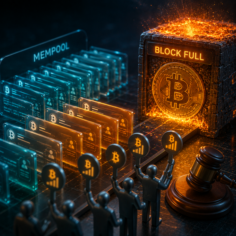 비트코인(BTC), 대기열 폭발…수수료 전쟁 시작하나